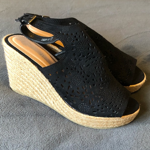 Refresh 🖤 Peep toe Wedge - Picture 2 of 4